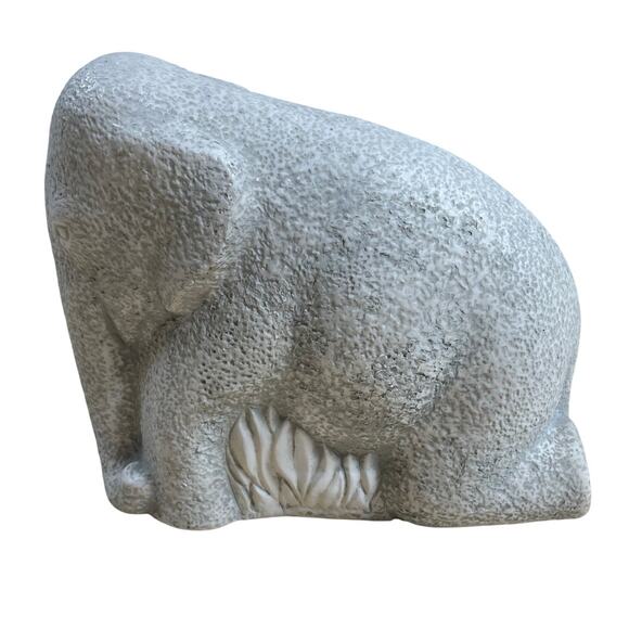 Cleo C. Hartwig MCM Vintage Elephant Sculpture Excellent Used Condition - Picture 1 of 10